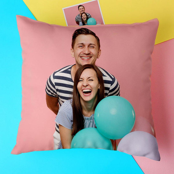 Custom Couple Photo Throw Pillow-Love - photowatch